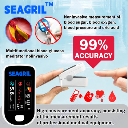 🏆LAST DAY SALE 60% OFF⏰SEAGRIL™ Gen-2 Smart Glucose Monitor-99.9% Accuracy + Exclusive Gift ✅TGA Approved