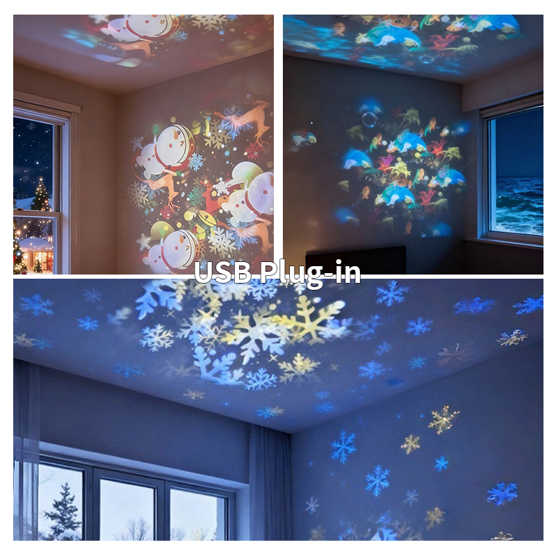 🎁2026 Hot Sale🔥Dynamic Rotating LED Projector Light